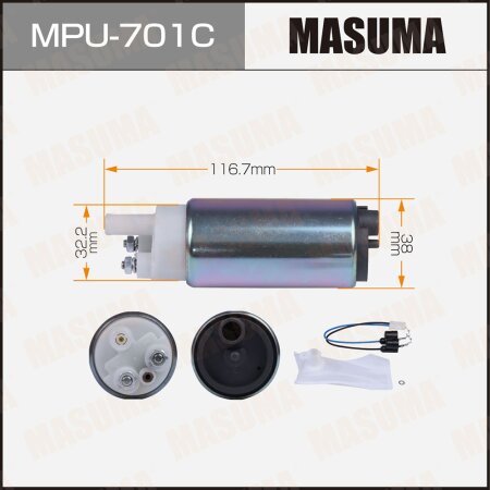 Fuel pump Masuma (mesh included MPU-001), carbon commutator, MPU-701C