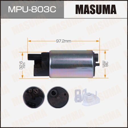 Fuel pump Masuma (mesh included MPU-049), carbon commutator, MPU-803C