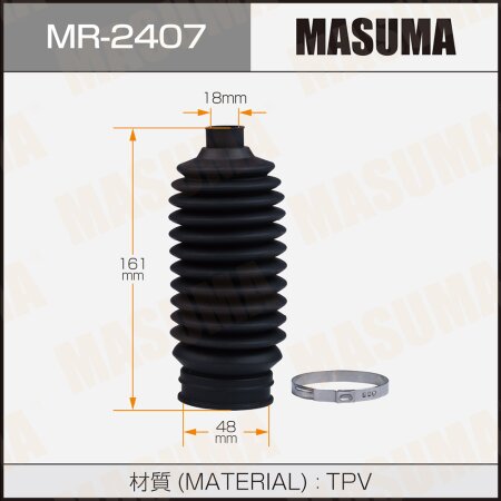 Steering gear boot Masuma (plastic), MR-2407