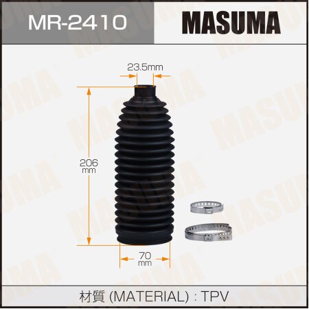 Steering gear boot Masuma (plastic), MR-2410