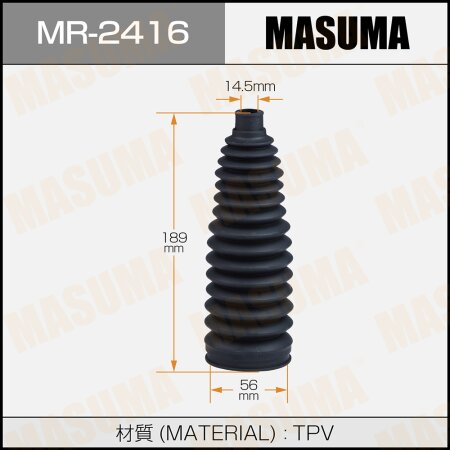 Steering gear boot Masuma (plastic), MR-2416