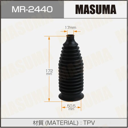 Steering gear boot Masuma (plastic), MR-2440