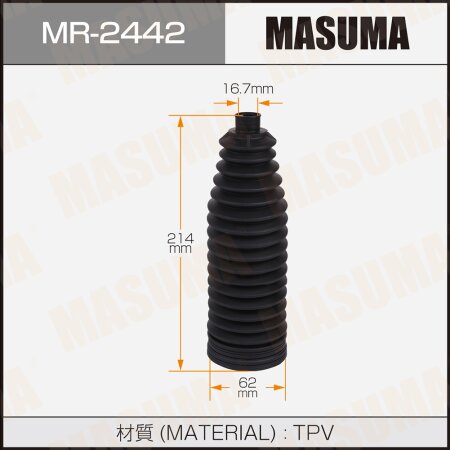 Steering gear boot Masuma (rubber), MR-2442
