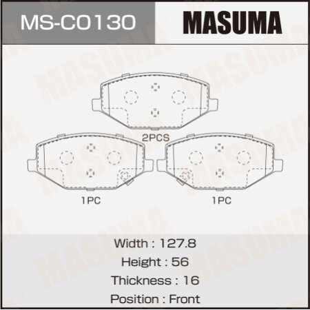 Brake pads Masuma, MS-C0130