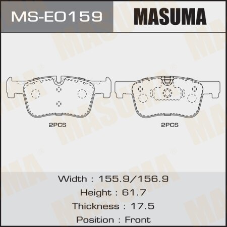 Brake pads Masuma, MS-E0159