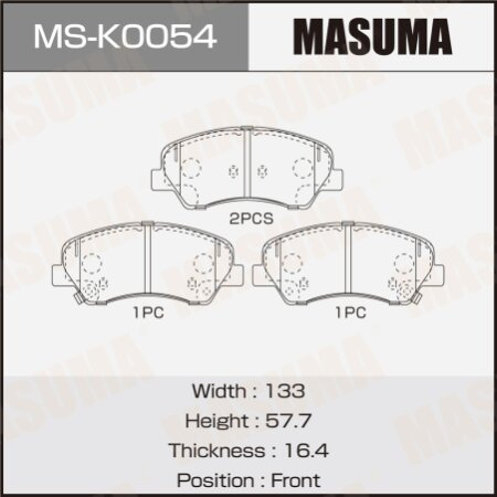 Brake pads Masuma, MS-K0054