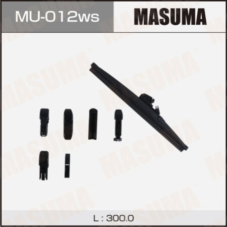 Wiper blade Masuma Optimum 12" (300mm) winter, 6 adapters included, MU-012ws
