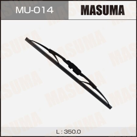 Wiper blade Masuma Nano Graphite 14" (350mm) framed, mount J-hook, MU-014