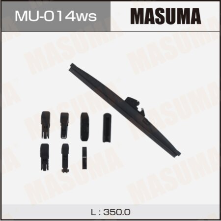 Wiper blade Masuma Optimum 14" (350mm) winter, 6 adapters included, MU-014ws
