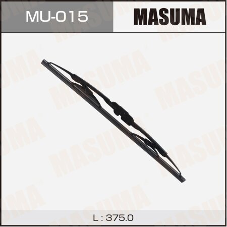 Wiper blade Masuma Nano Graphite 15" (375mm) framed, mount J-hook, MU-015