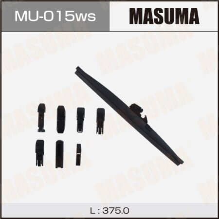 Wiper blade Masuma Optimum 15" (375mm) winter, 6 adapters included, MU-015ws