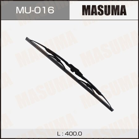 Wiper blade Masuma Nano Graphite 16" (400mm) framed, mount J-hook, MU-016
