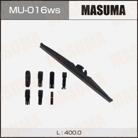 Wiper blade Masuma Optimum 16" (400mm) winter, 6 adapters included, MU-016ws