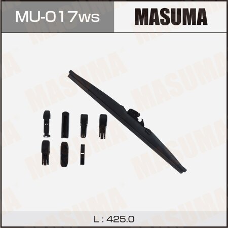 Wiper blade Masuma Optimum 17" (425mm) winter, 6 adapters included, MU-017ws
