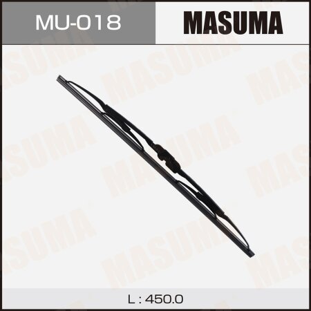 Wiper blade Masuma Nano Graphite 18" (450mm) framed, mount J-hook, MU-018