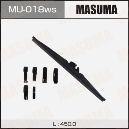 Wiper blade Masuma Optimum 18" (450mm) winter, 6 adapters included, MU-018ws