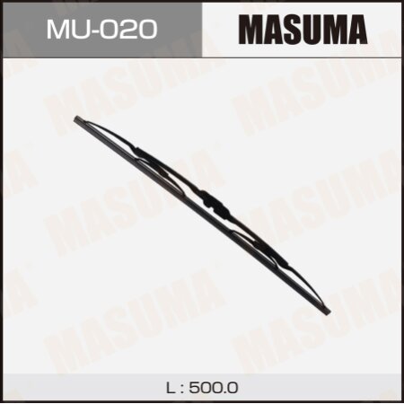Wiper blade Masuma Nano Graphite 20" (500mm) framed, mount J-hook, MU-020