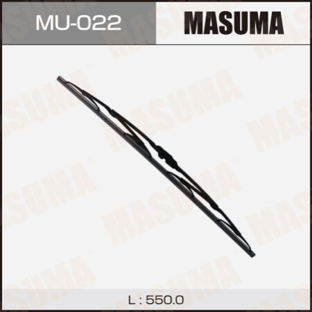 Wiper blade Masuma Nano Graphite 22" (550mm) framed, mount J-hook, MU-022
