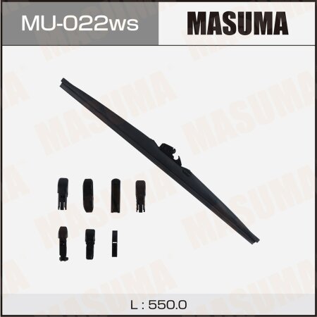 Wiper blade Masuma Optimum 22" (550mm) winter, 6 adapters included, MU-022ws