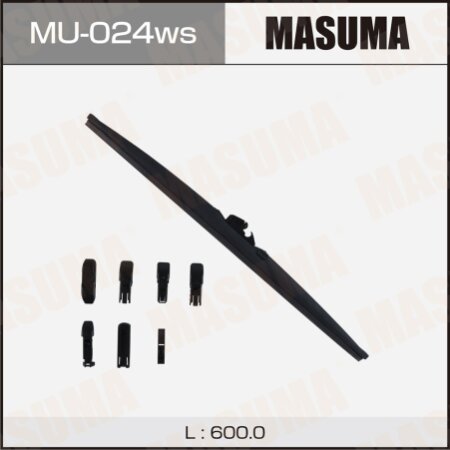 Wiper blade Masuma Optimum 24" (600mm) winter, 6 adapters included, MU-024ws