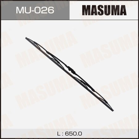 Wiper blade Masuma Nano Graphite 26" (650mm) framed, mount J-hook, MU-026