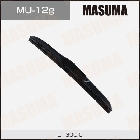 Wiper blade Masuma 12" (300mm) hybrid, mount J-hook, MU-12g