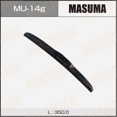 Wiper blade Masuma 14" (350mm) hybrid, mount J-hook, MU-14g