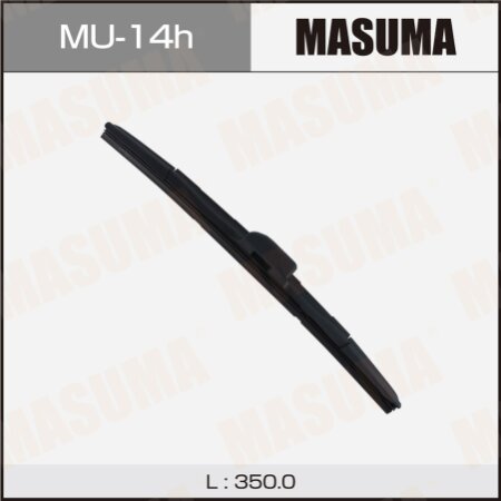 Wiper blade Masuma 14" (350mm) hybrid, side mount J-hook, MU-14h