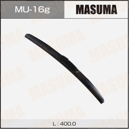 Wiper blade Masuma 16" (400mm) hybrid, mount J-hook, MU-16g