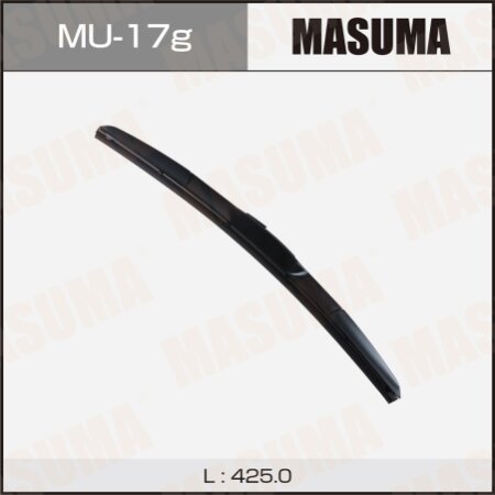 Wiper blade Masuma 17" (425mm) hybrid, mount J-hook, MU-17g