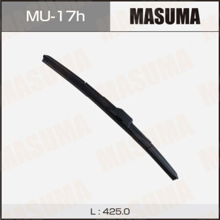 Wiper blade Masuma 17" (425mm) hybrid, side mount J-hook, MU-17h
