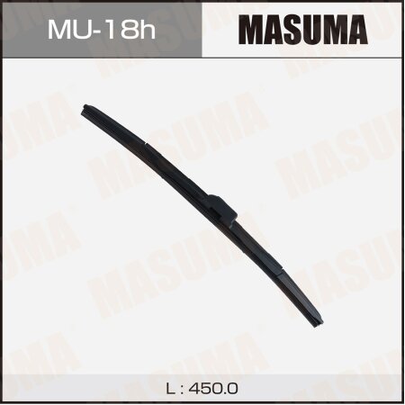 Wiper blade Masuma 18" (450mm) hybrid, side mount J-hook, MU-18h