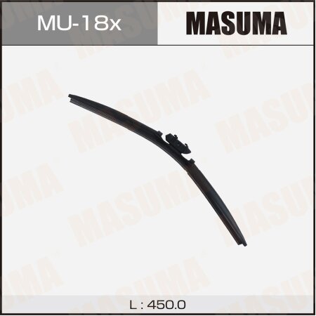 Wiper blade Masuma 18" (450mm) frameless, mount DNTL1.1, MU-18x
