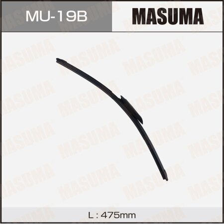 Wiper blade Masuma 19" (475mm) frameless, GWB061, AeroClip, MU-19B