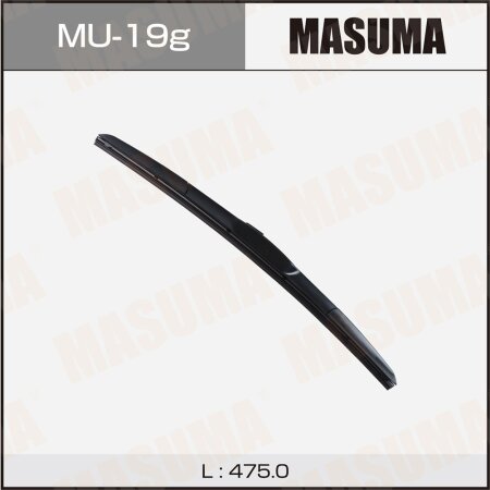 Wiper blade Masuma 19" (475mm) hybrid, mount J-hook, MU-19g