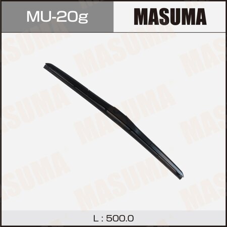 Wiper blade Masuma 20" (500mm) hybrid, mount J-hook, MU-20g