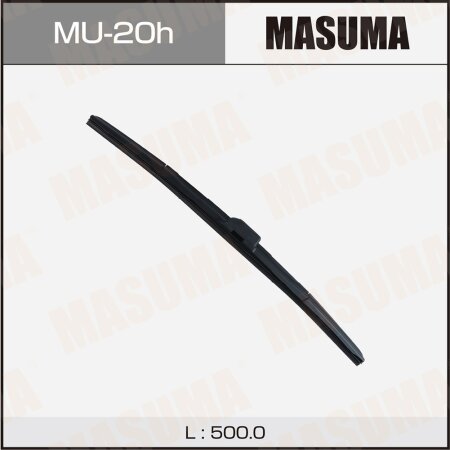 Wiper blade Masuma 20" (500mm) hybrid, side mount J-hook, MU-20h