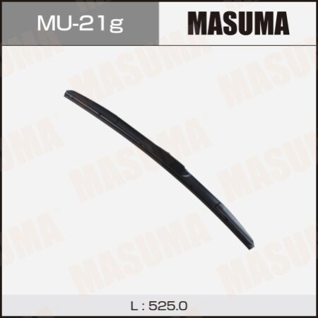 Wiper blade Masuma 21" (525mm) hybrid, mount J-hook, MU-21g