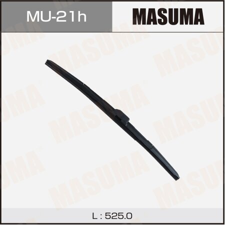 Wiper blade Masuma 21" (525mm) hybrid, side mount J-hook, MU-21h