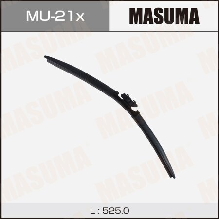 Wiper blade Masuma 21" (525mm) frameless, fits LEXUS RX200/350/450, mount DNTL1.1, MU-21x