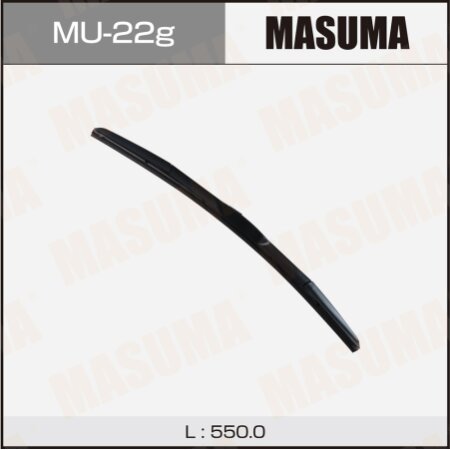 Wiper blade Masuma 22" (550mm) hybrid, mount J-hook, MU-22g