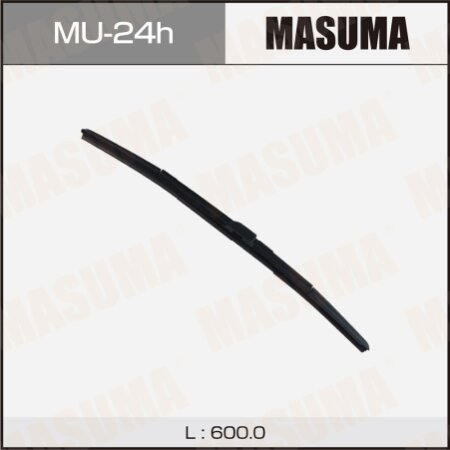 Wiper blade Masuma 24" (600mm) hybrid, side mount J-hook, MU-24h