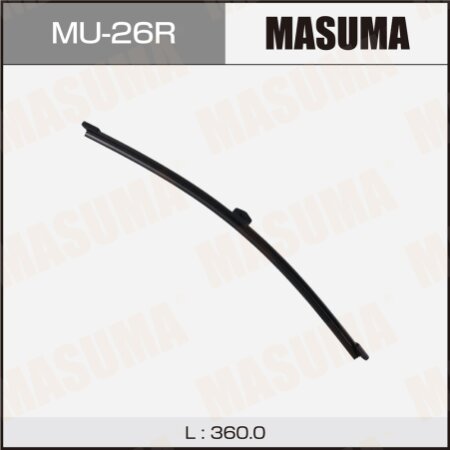 Rear wiper blade Masuma 13" (345мм) frameless, mount Trunnion, MU-26R