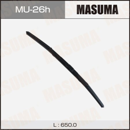 Wiper blade Masuma 26" (650mm) hybrid, side mount J-hook, MU-26h