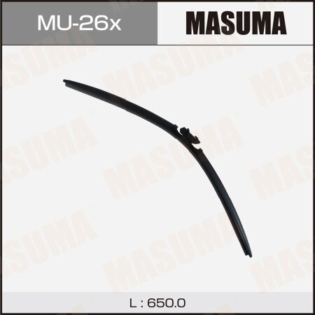 Wiper blade Masuma 26" (650mm) frameless, fits LEXUS NX200/300/RX200/350/450, mount DNTL1.1, MU-26x