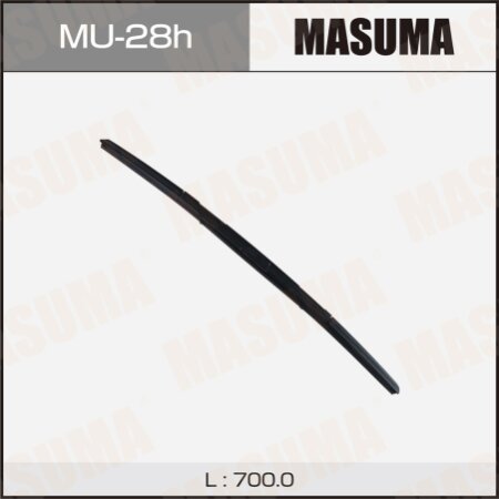 Wiper blade Masuma 28" (700mm) hybrid, side mount J-hook, MU-28h