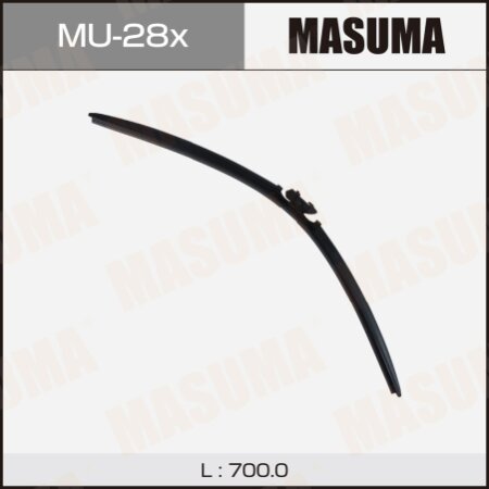 Wiper blade Masuma 28" (700mm) frameless, fits TOYOTA PRIUS 50, mount DNTL1.1, MU-28x