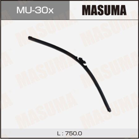 Wiper blade Masuma 30" (750mm) frameless, mount DNTL1.1, MU-30x