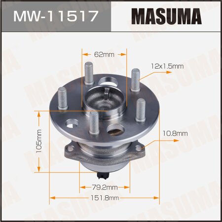 Wheel hub assembly Masuma, MW-11517