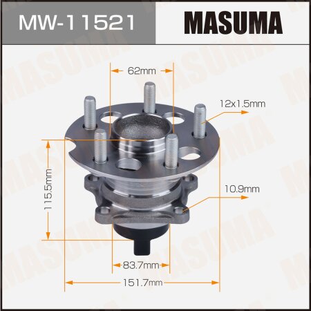 Wheel hub assembly Masuma, MW-11521